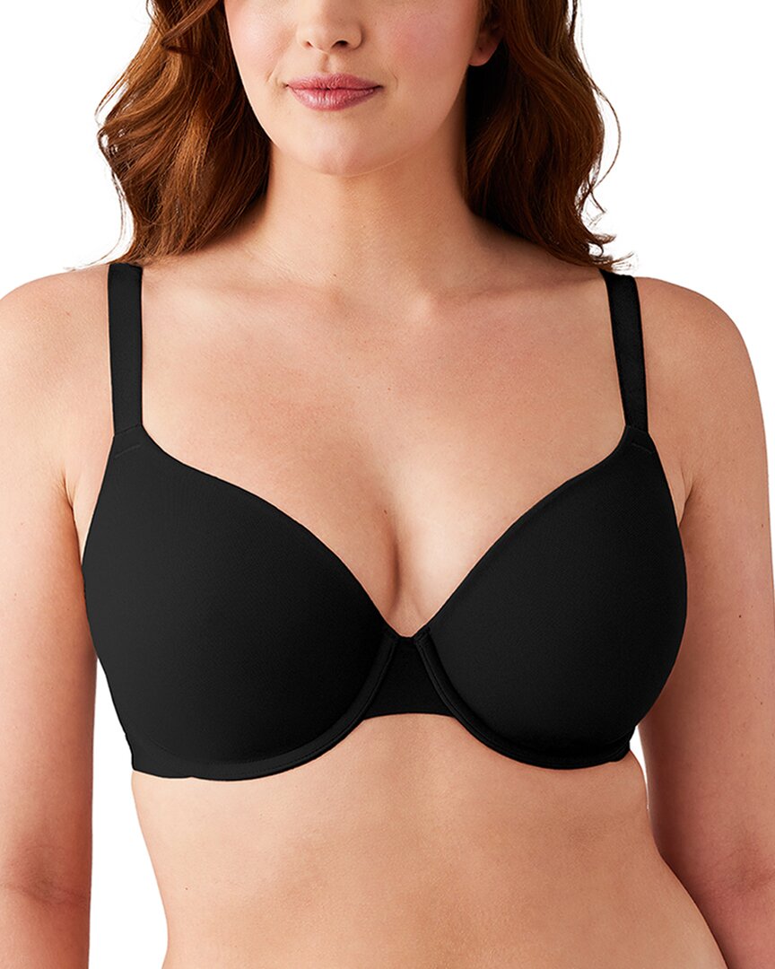 Wacoal Shape Revelation Shallow Top T-shirt Bra In Black