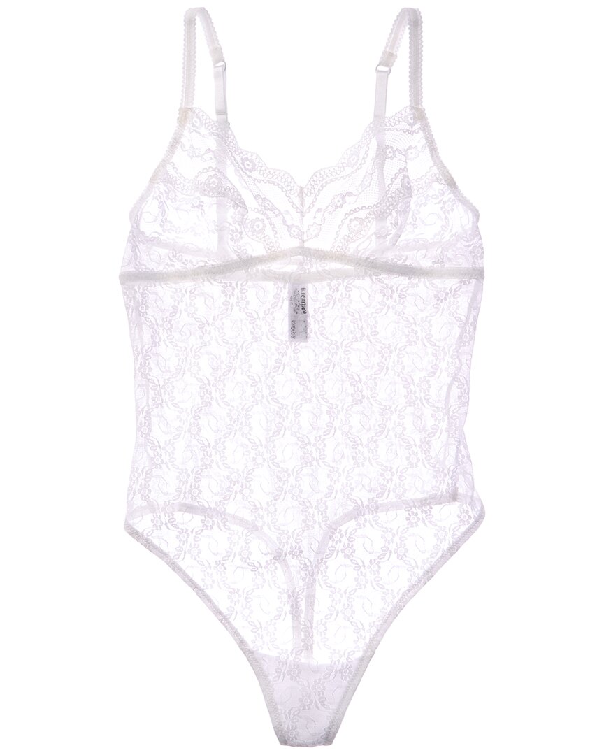 B.tempt'd By Wacoal Lace Kiss Bodysuit In White