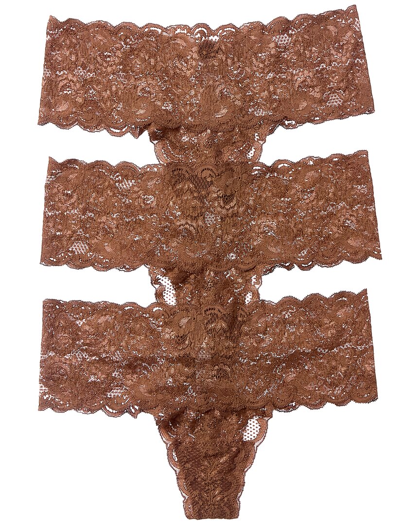 Cosabella 2pk Never Say Never Comfie Cutie Thong In Brown