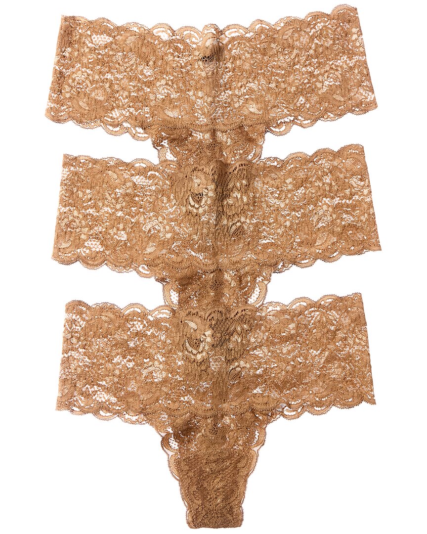 Cosabella 2pk Never Say Never Comfie Cutie Thong In Gold