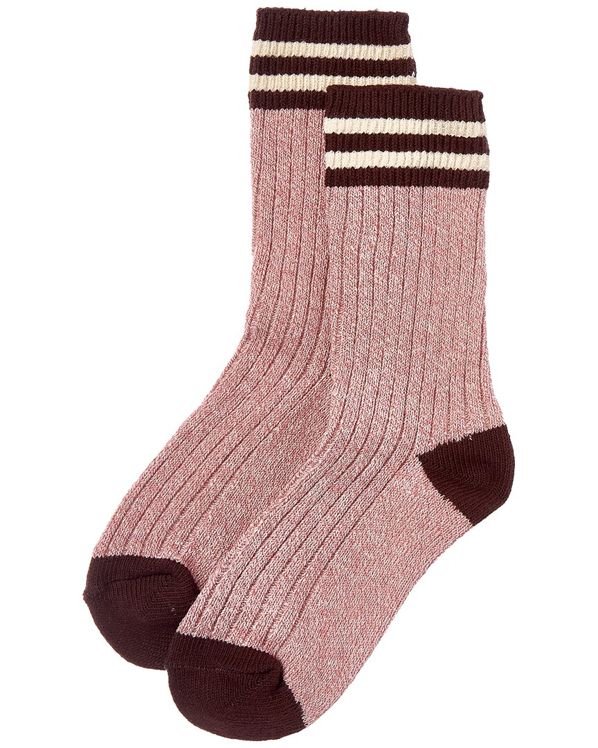 High Heel Jungle Princestown Varsity Socks In Purple