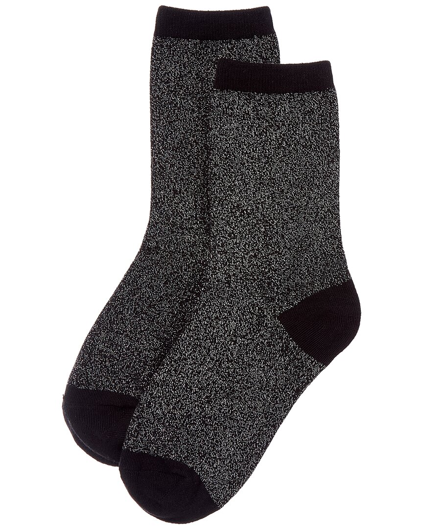 High Heel Jungle Lurex Trouser Socks In Black