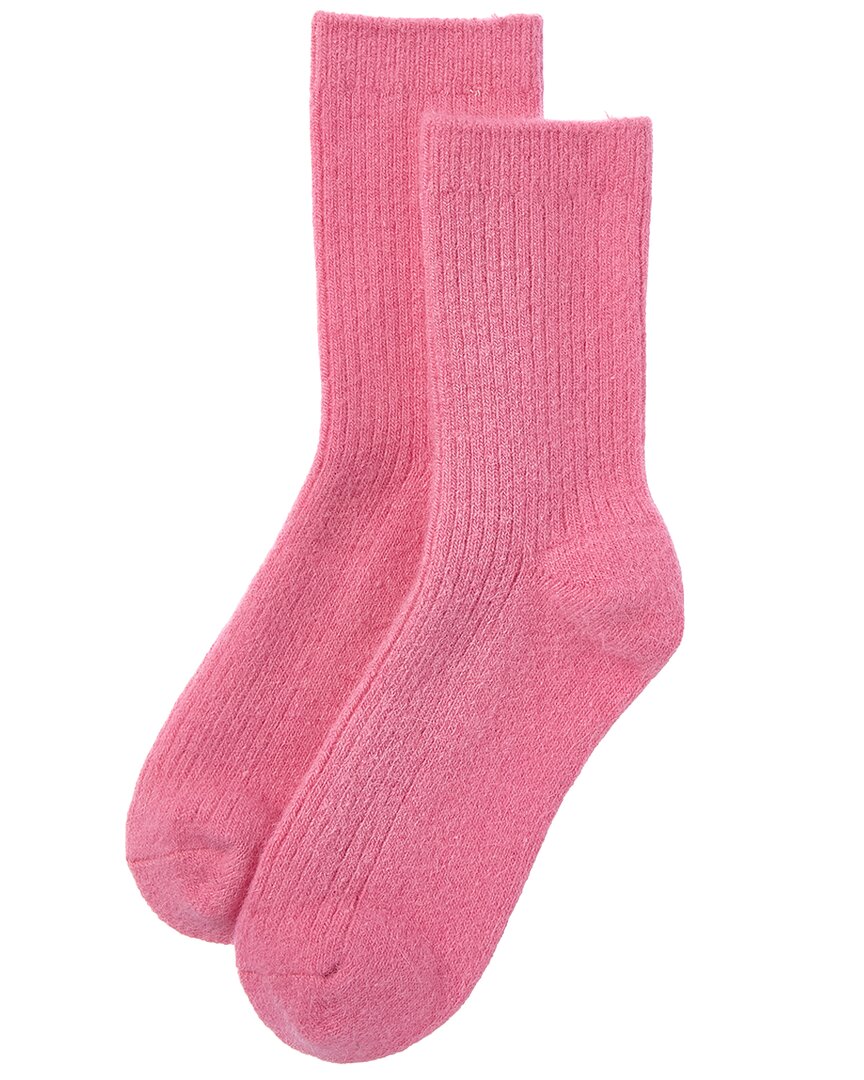 High Heel Jungle Cashmere-blend Cloud Socks In Pink