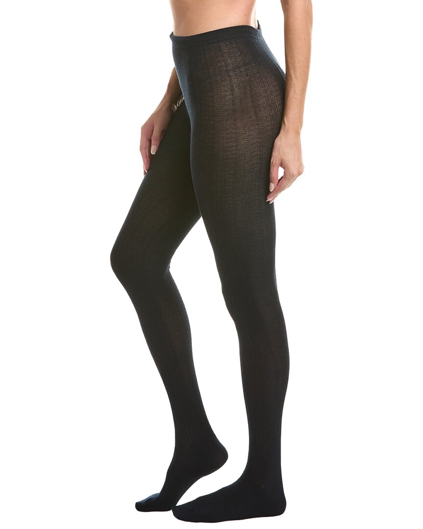 High Heel Jungle Cozy Ribbed Tights In Black