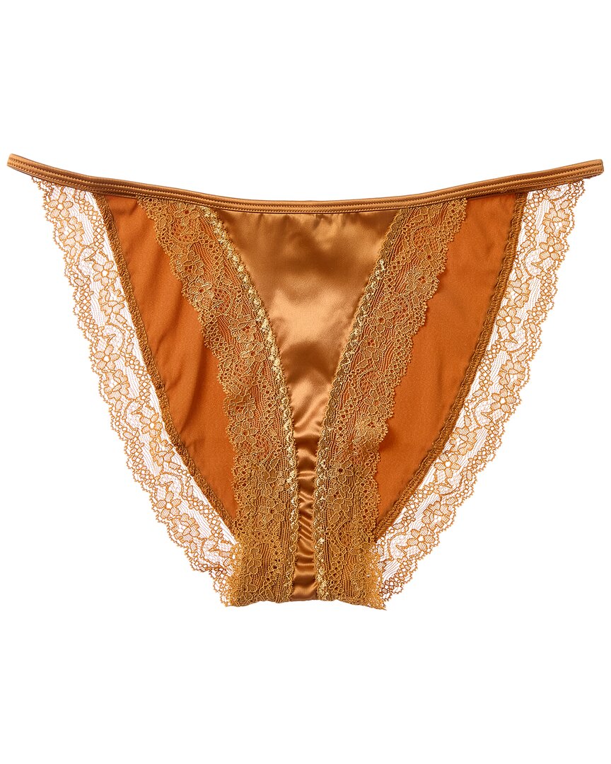 Cosabella Dena High Waist Bikini In Brown