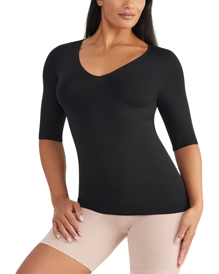 Yummie 3/4 Sleeve T-shirt In Black