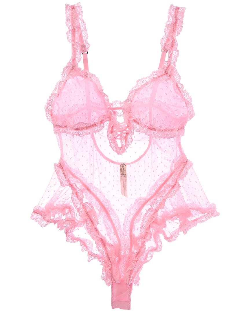 Free People Heart To Heart Bodysuit In Pink