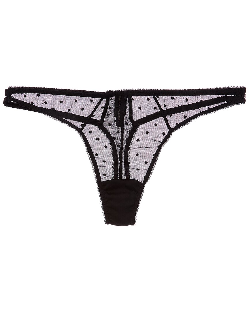 Kiki De Montparnasse Merci Thong In Black