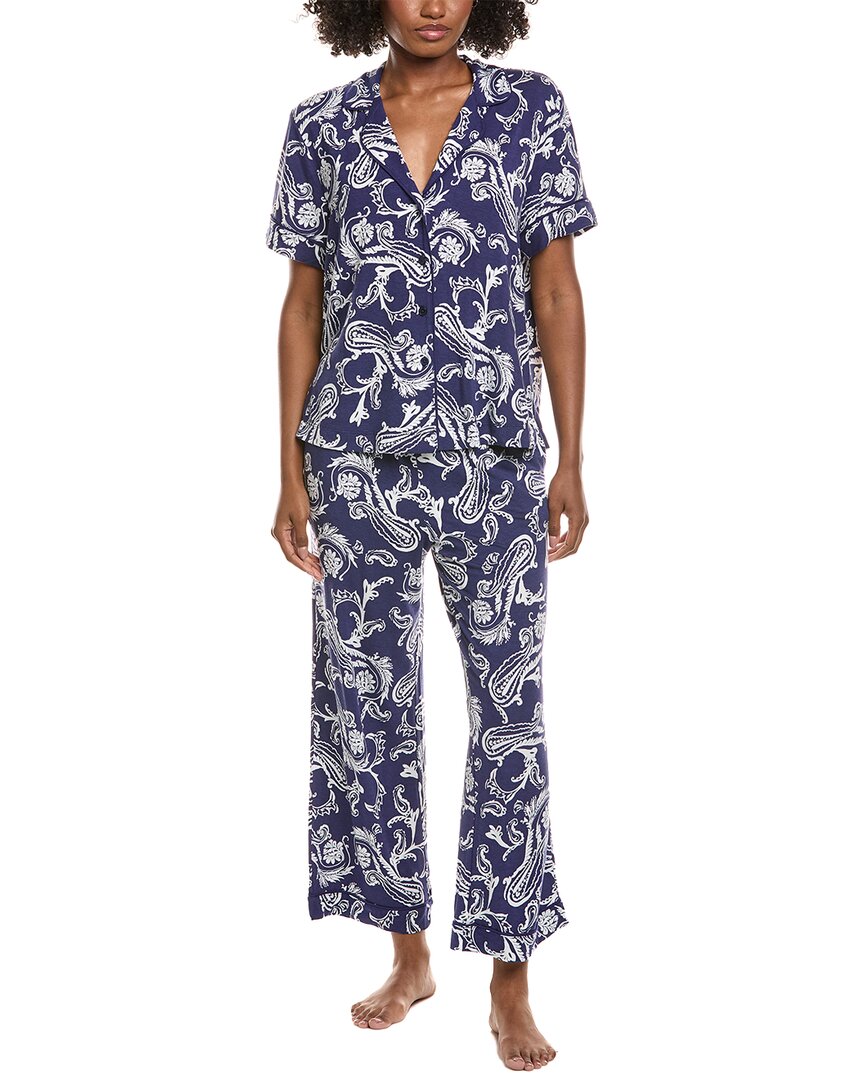 Sanctuary 2pc Top & Pant Pajama Set In Blue