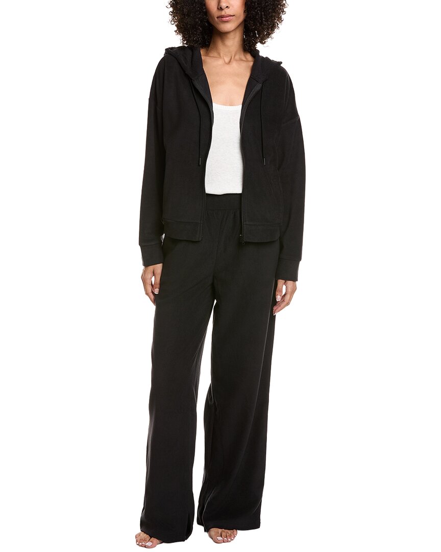 Dkny 2pc Hoodie & Pant Lounge Set In Black
