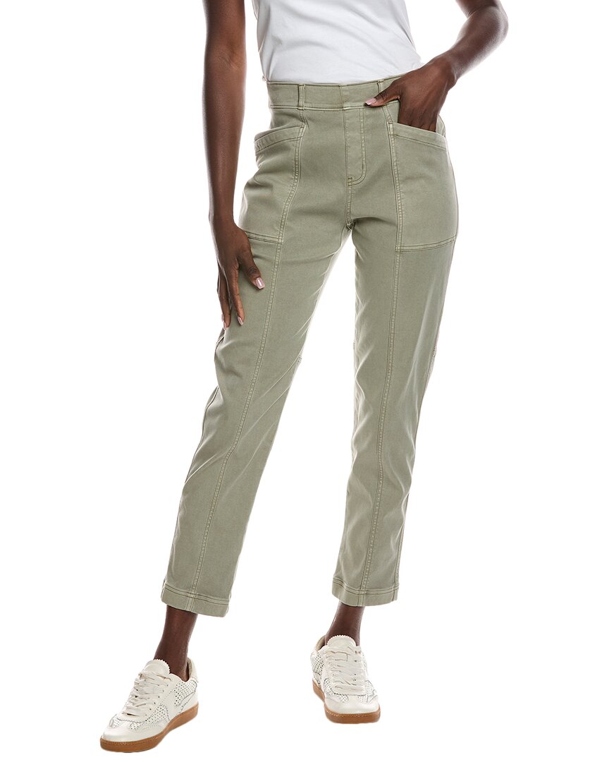 Spanx ® Stretch Twill Straight Leg Pant In Green
