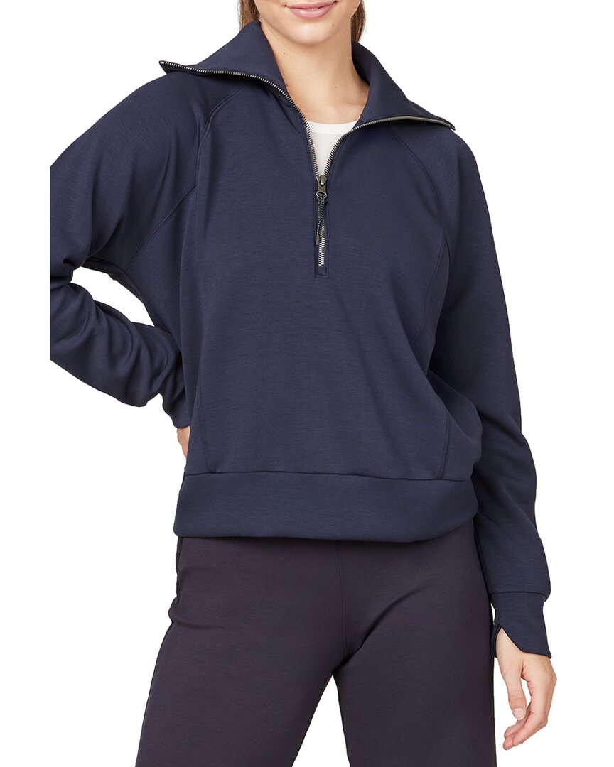 Spanx ®  Airessentials® 1/2-zip Pullover In Blue