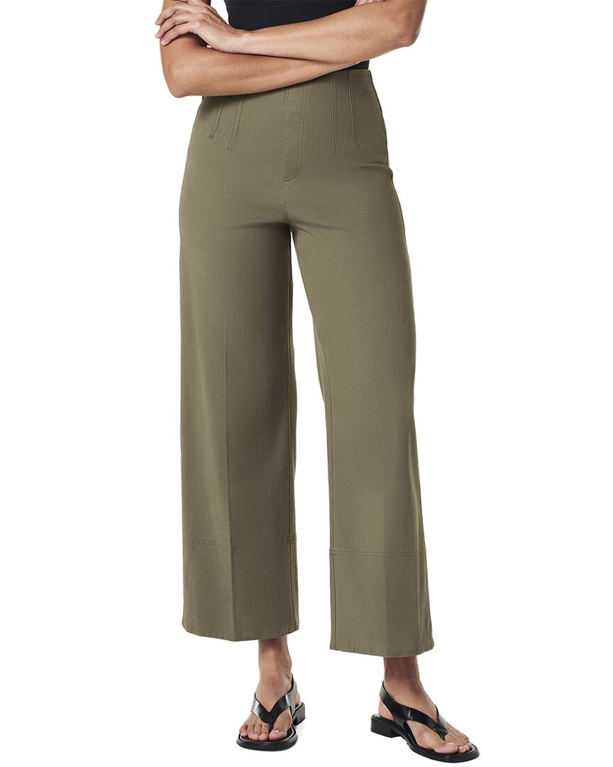 Spanx ® Stretch Twill Cropped Wide Leg Pant​ In Green