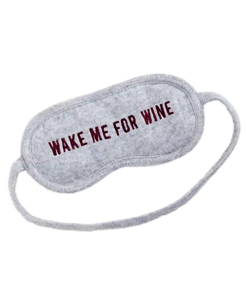 Wine Enthusiast “wake Me For Wine” Sleep Eye Mask In Multi