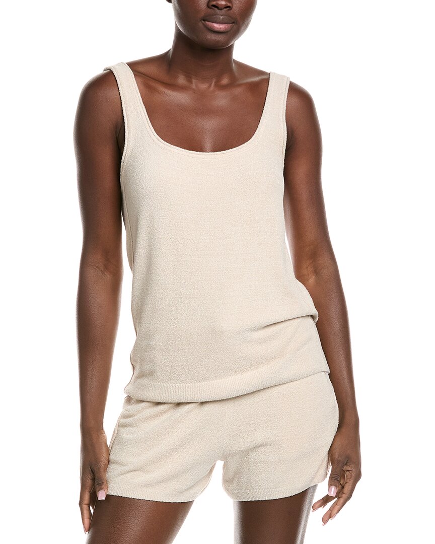 Barefoot Dreams Cozychic Ultra Lite Square Neck Tank In Neutral