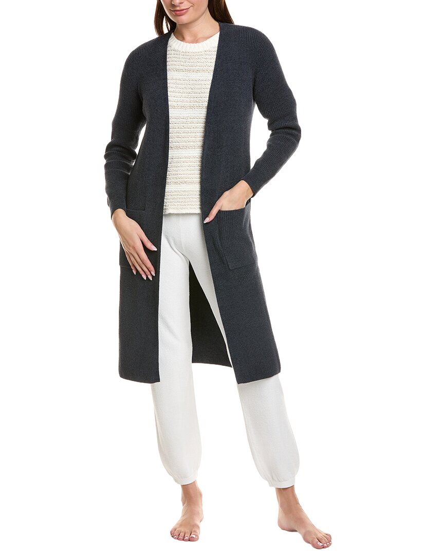 Barefoot Dreams Cozychic Ultra Lite Long Cardigan In Black