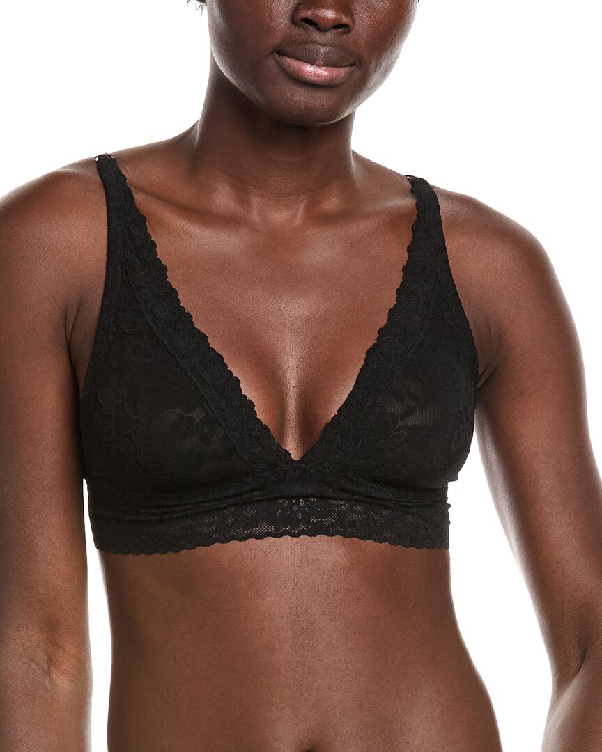 Journelle Lace Plunge Bralette In Black