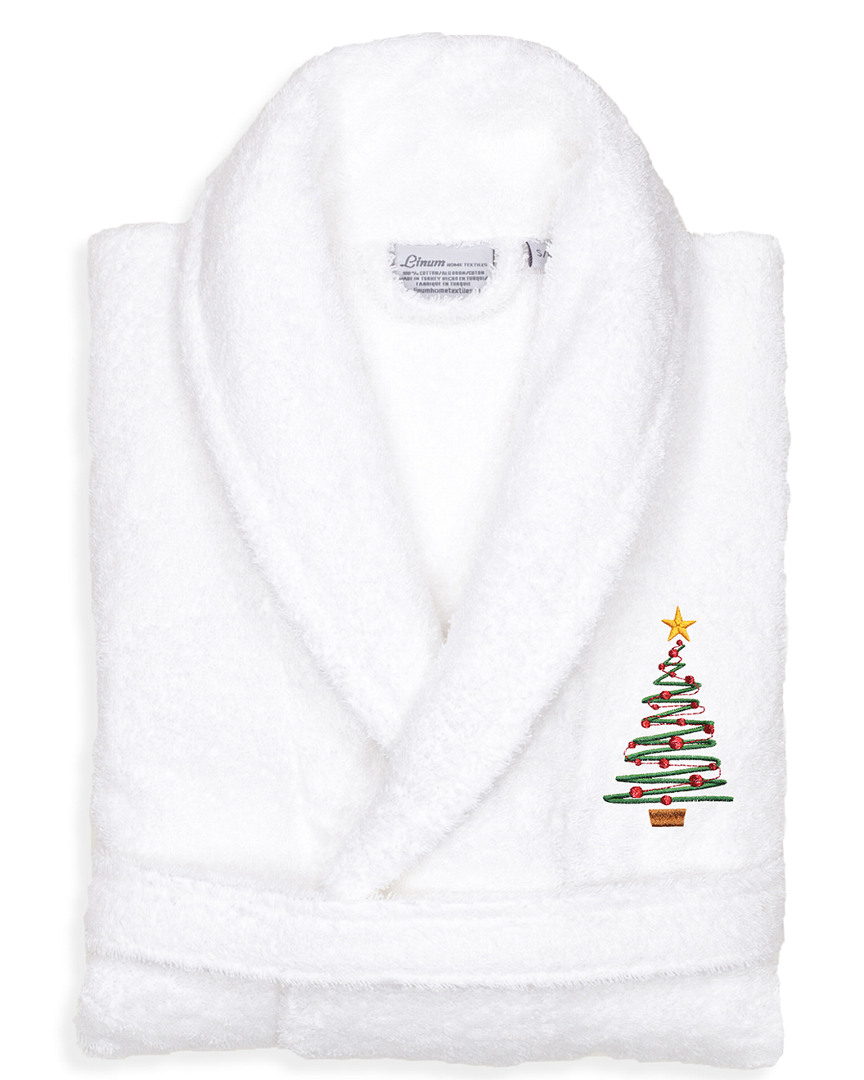 Linum Home Textiles Terry Bath Robe Embroidered