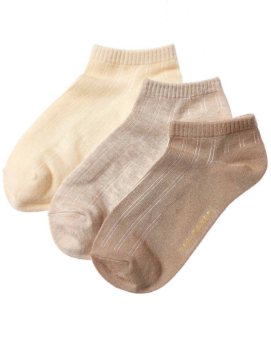 Ted Baker Set Of 3 Low Cut Sock In Brown