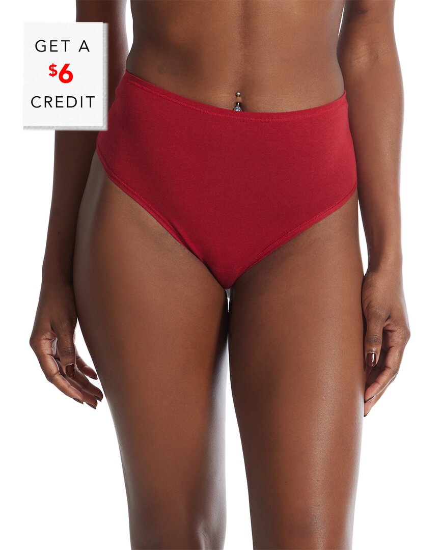HANKY PANKY PLAYSTRETCH HI-RISE THONG WITH $6 CREDIT
