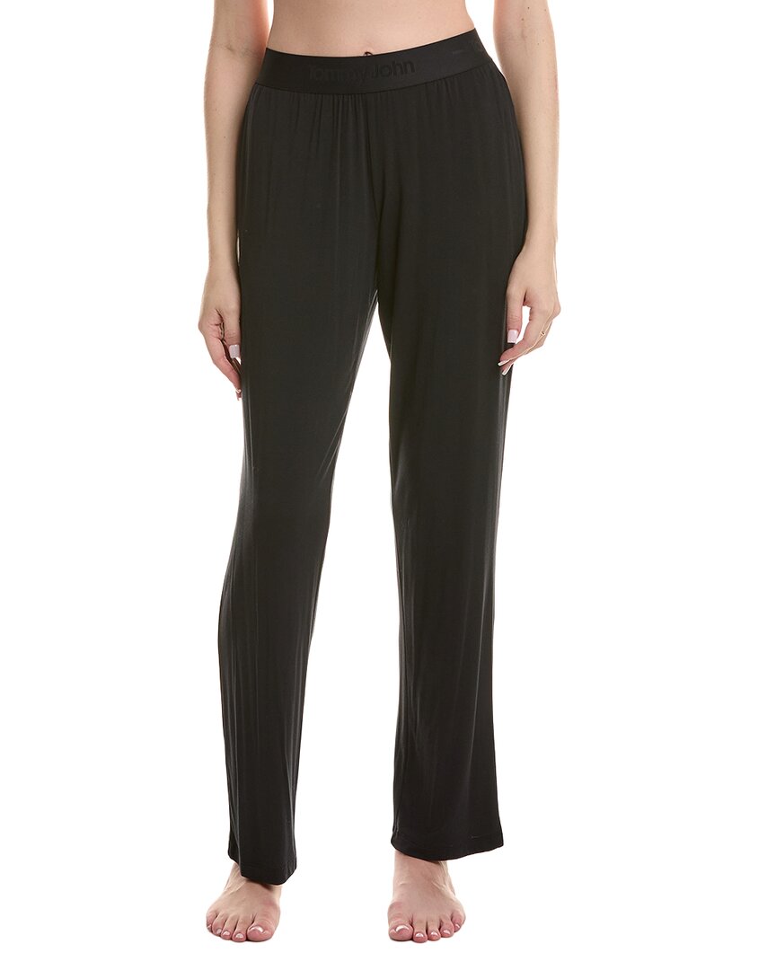 Tommy John Second Skin Sleep Pant In Black