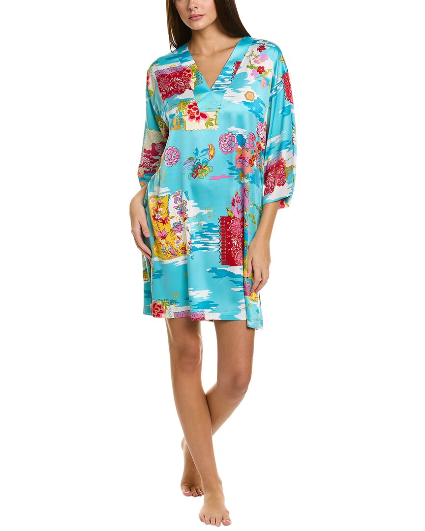 N Natori Pacifica V-neck Sleepshirt In Blue