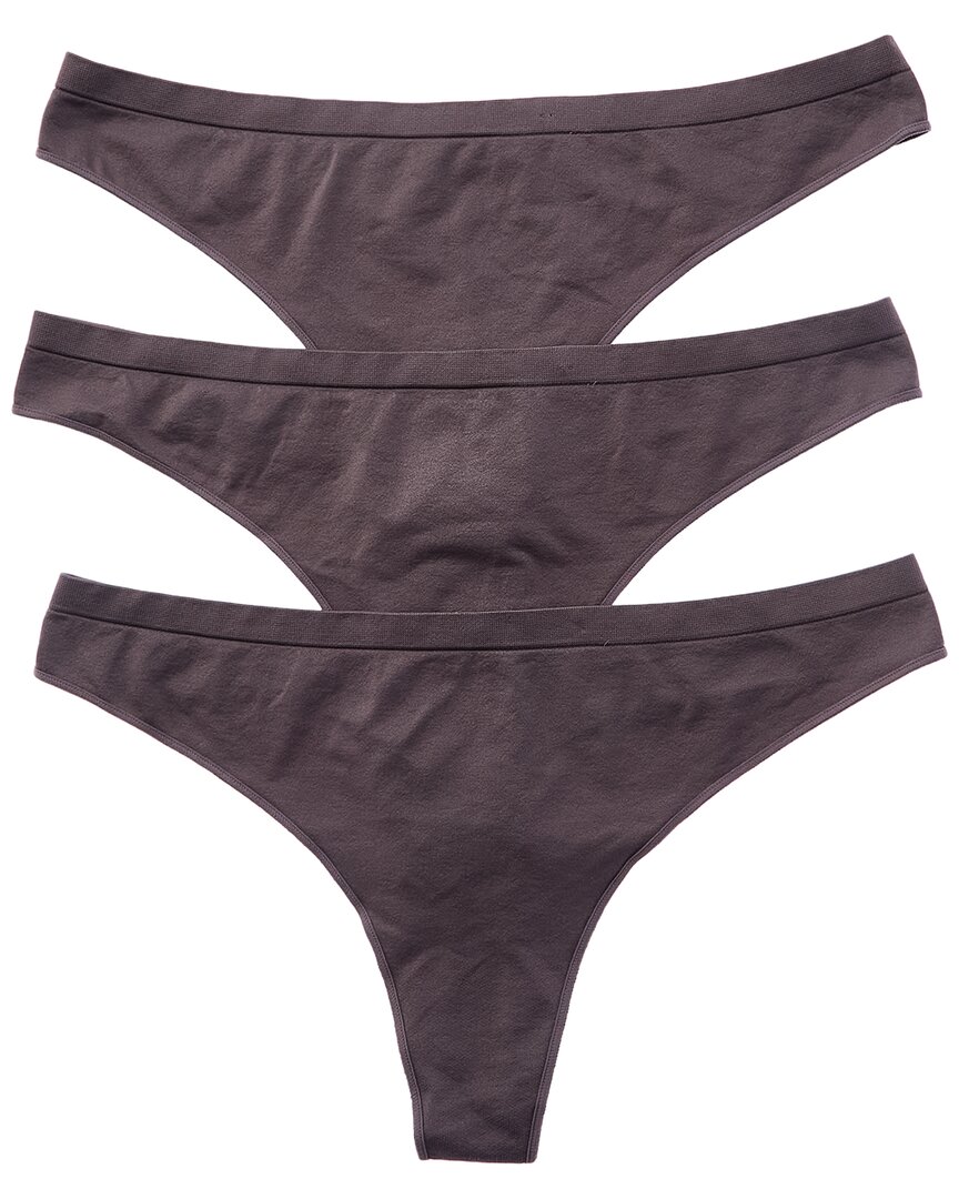 Wacoal B.tempt'd By  3pk Comfort Intended Daywear Thong In Brown