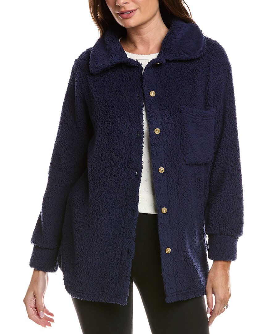 Honeydew Cozy Night Button Up Shirt In Blue