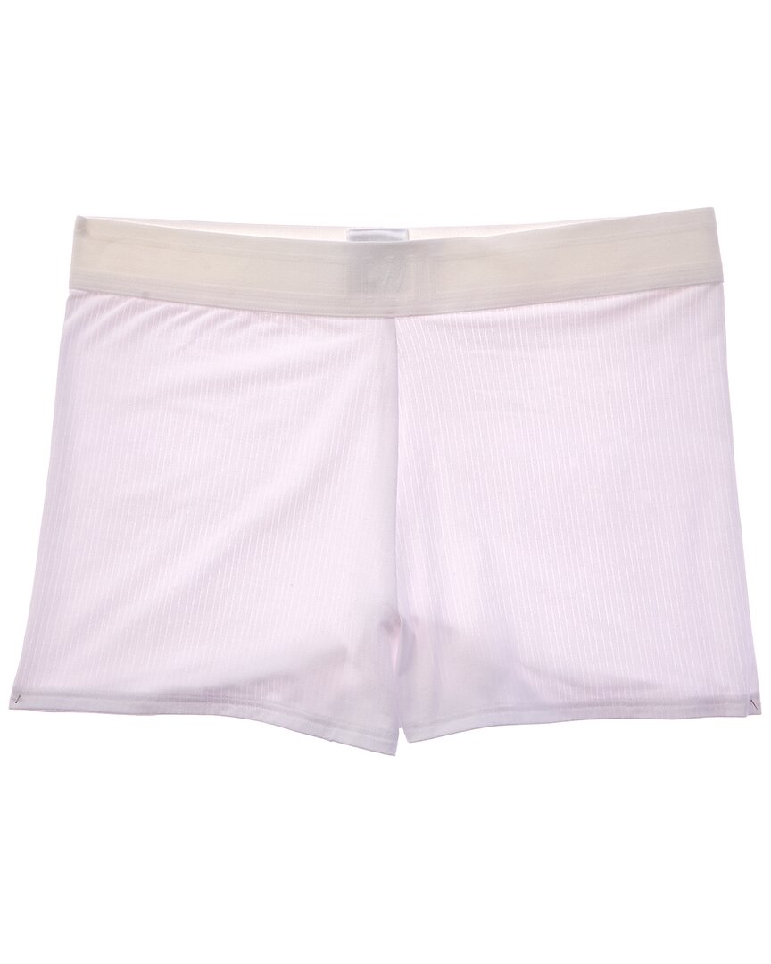 Wolford Beauty Cotton Bike Short In Neutral