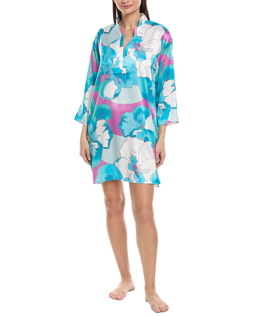 N Natori Floria Sleepshirt In Blue
