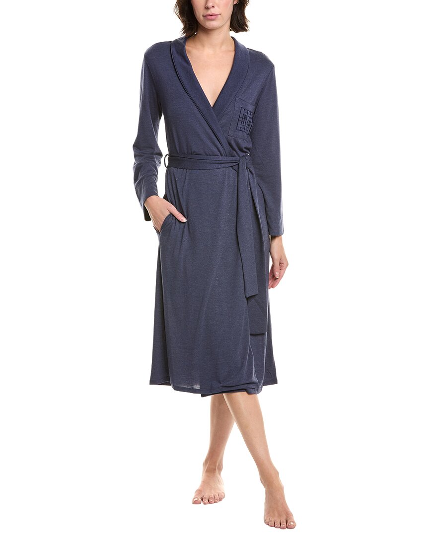 Natori Shangri La Robe In Blue