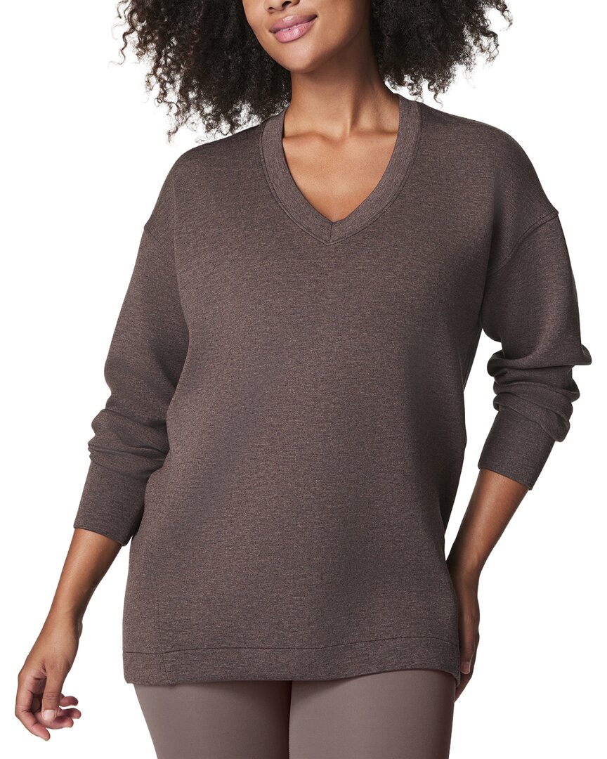 Spanx Brushed Ae Tunic In Brown