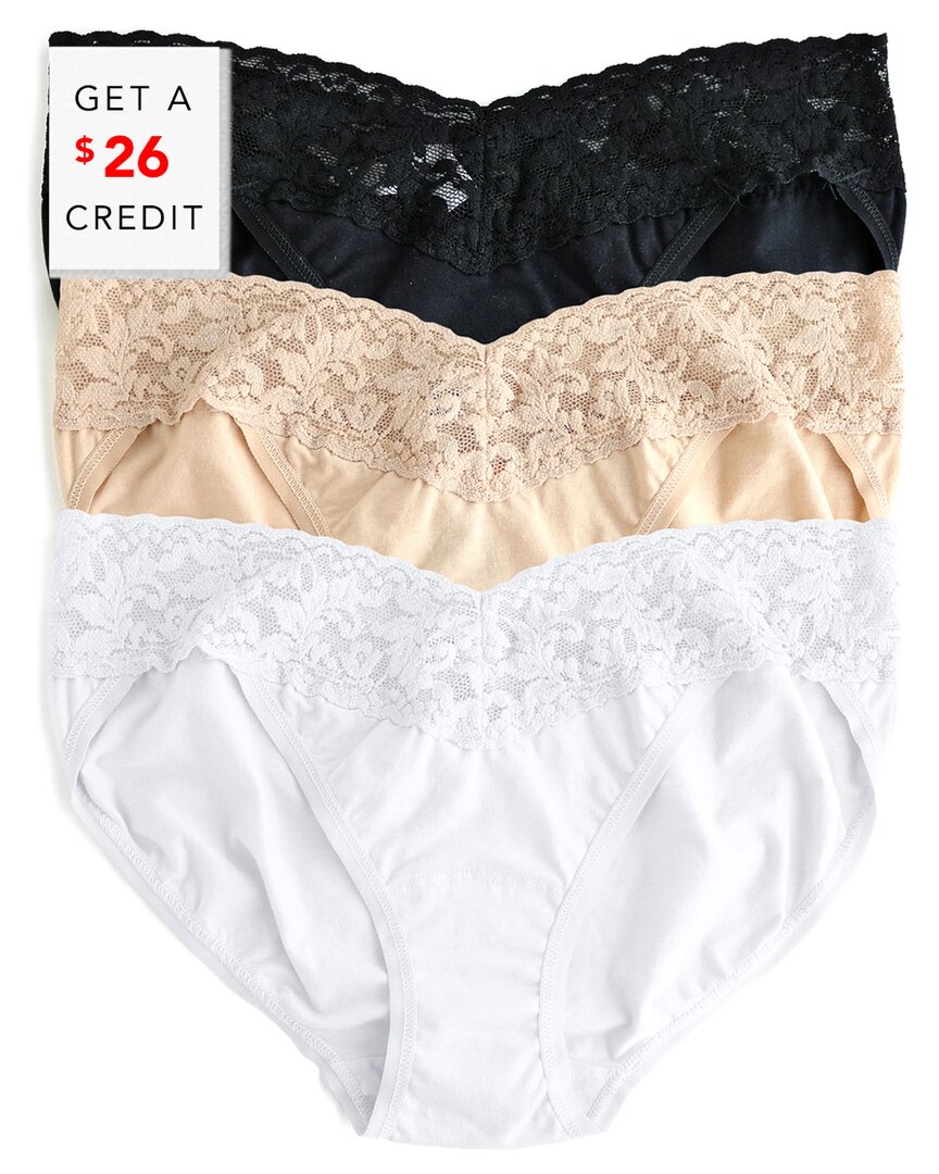 Hanky Panky 3 Pack Signature Lace V-kini