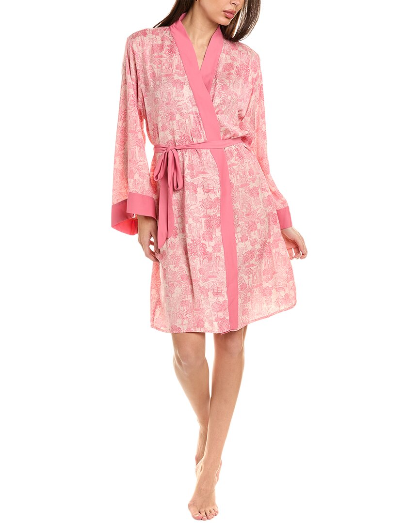 Shop Dkny Sleep Robe In Pink