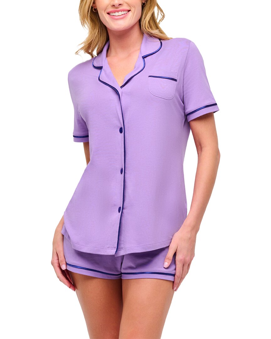 Cosabella 2pc Bella Top Boxer Set In Purple