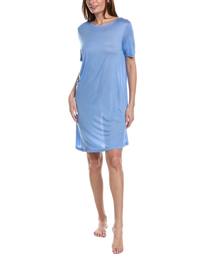 Hanro Lou Nightgown In Blue