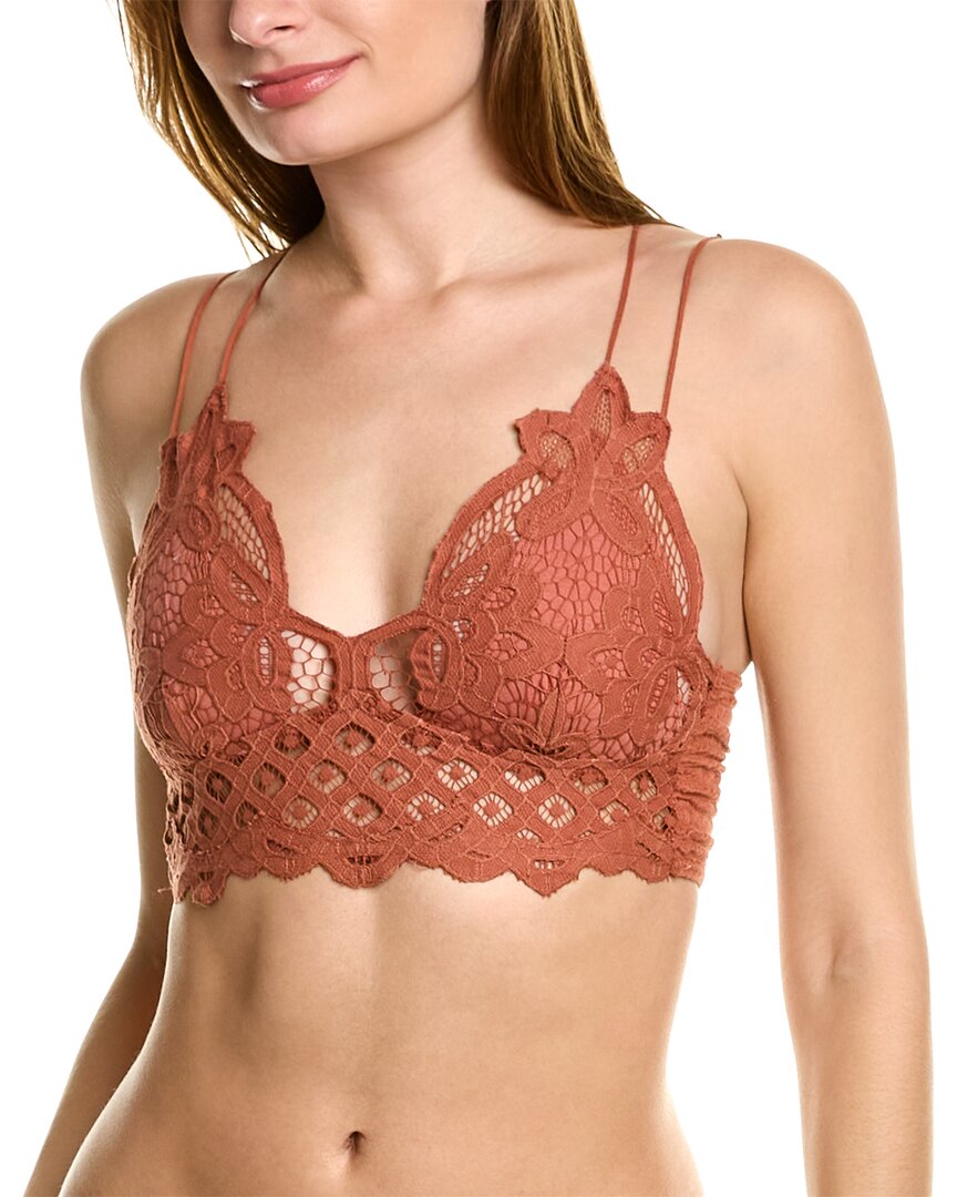 Free People Intimately Fp Adella Longline Bralette In Orange