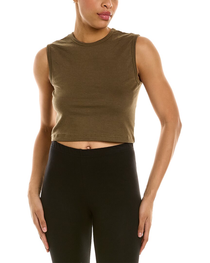 COMMANDO Butter cropped stretch-Micro Modal turtleneck top