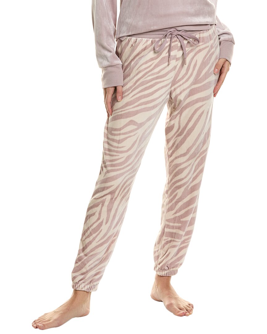 Donna Karan Sleepwear Sleep Jogger Pant In Pink