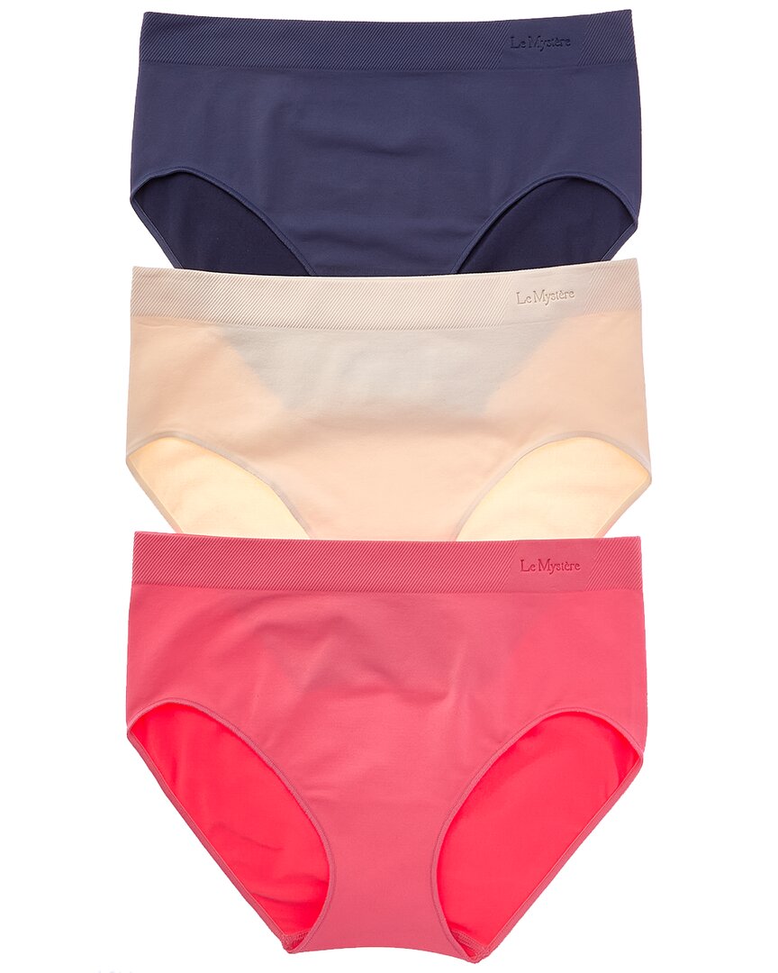 Le Mystere 3pk Seamless Comfort Brief In Multi
