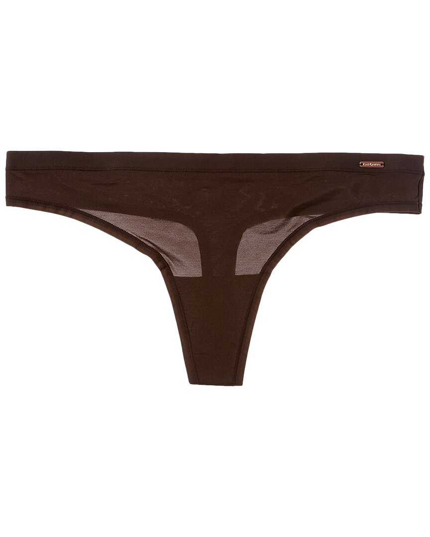 Le Mystere Infinite Comfort Thong In Brown