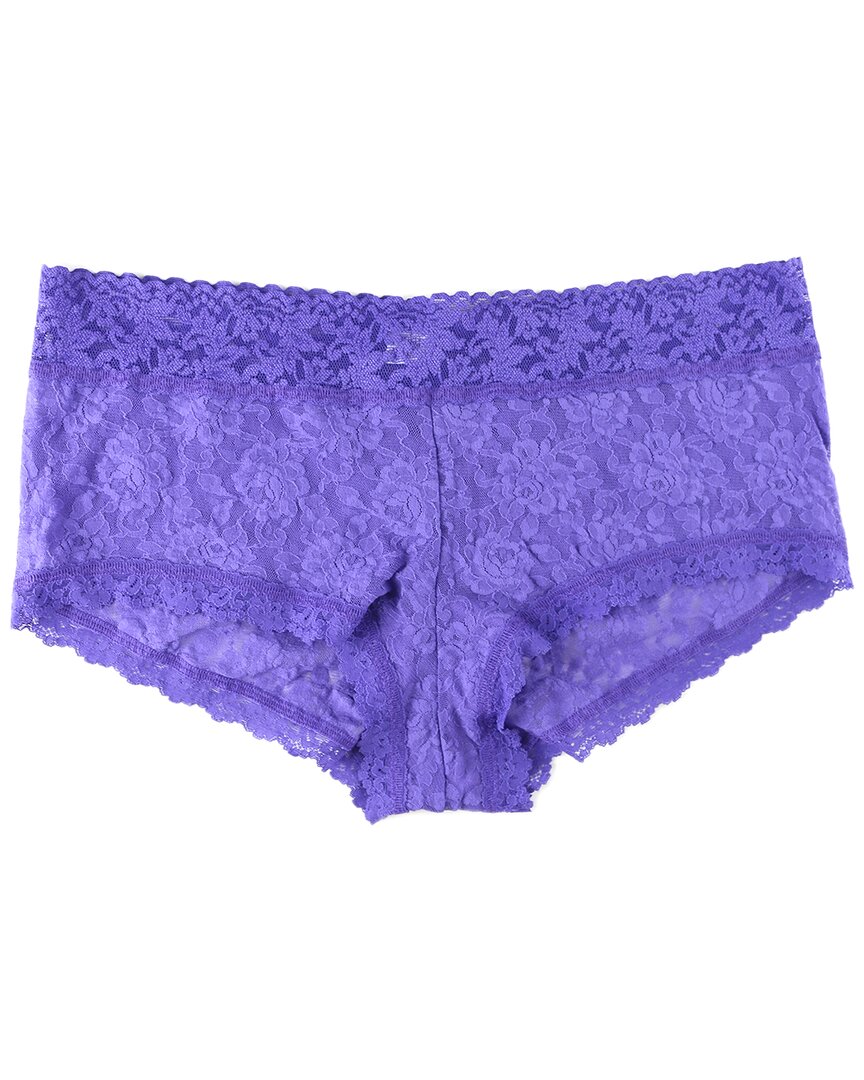 Hanky Panky Plus Size Signature Lace Boyshort Sale In Purple