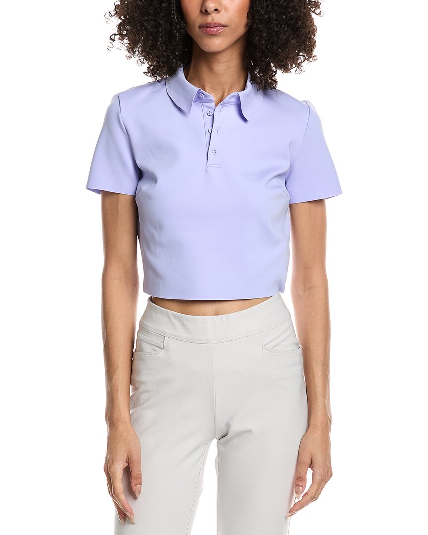 Commando Neoprene Polo Shirt In Blue