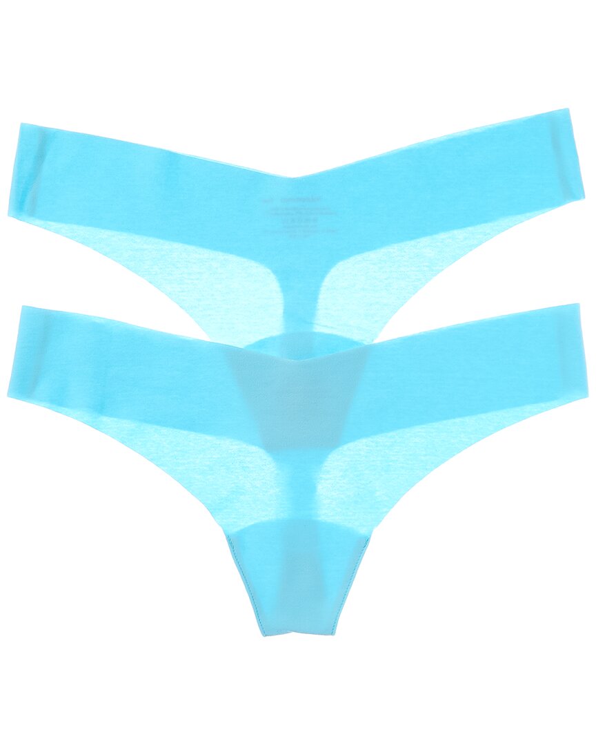 Commando Set Of 2 Thong Panty In Blue