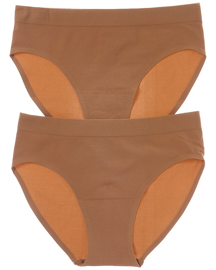 Commando Set Of 2 Ballet Body Bikini Bottom Panty In Brown