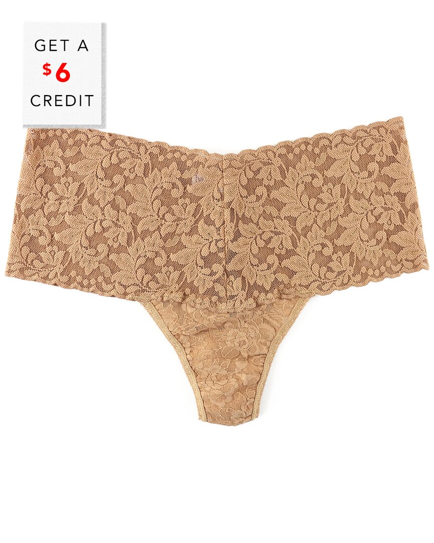 Hanky Panky Retro Signature Lace Thong In Nocolor