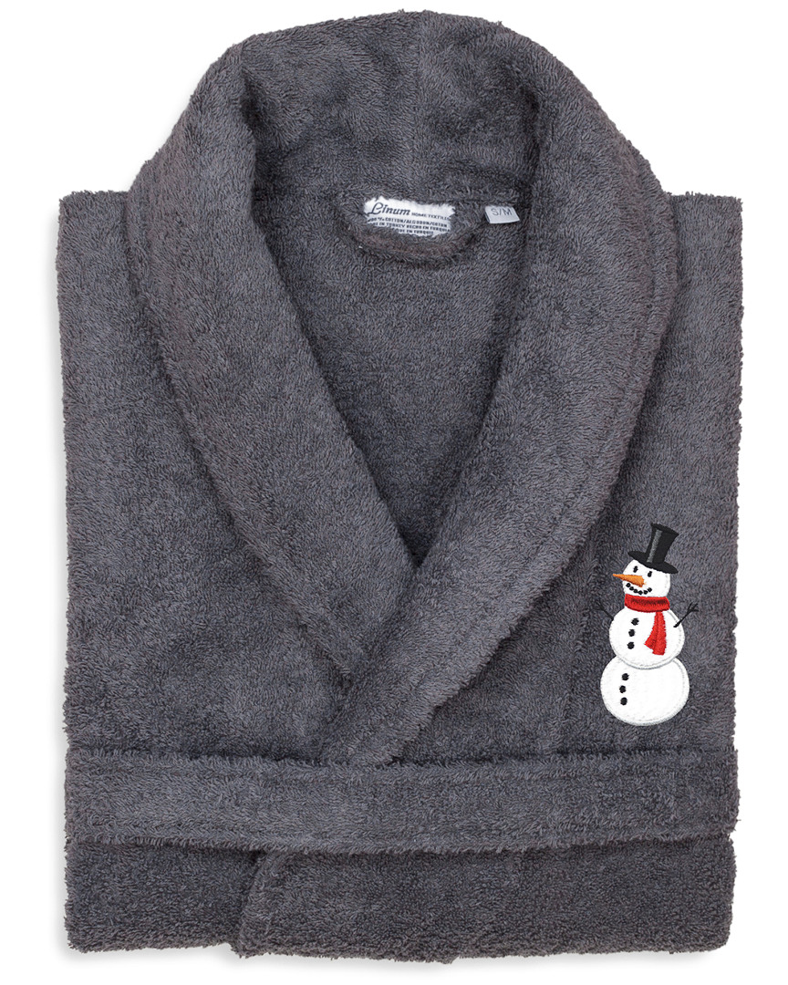 Linum Home Textiles Terry Bath Robe Embroidered