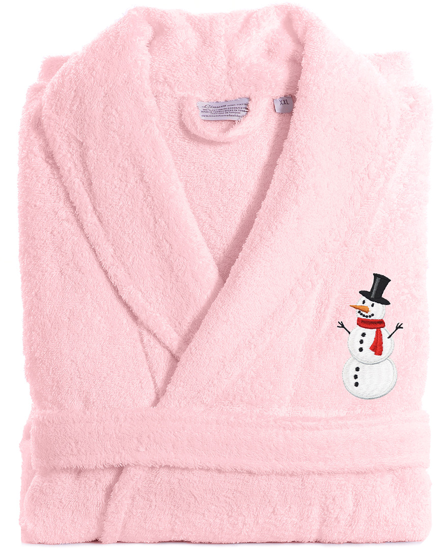 Linum Home Textiles Terry Bath Robe Embroidered