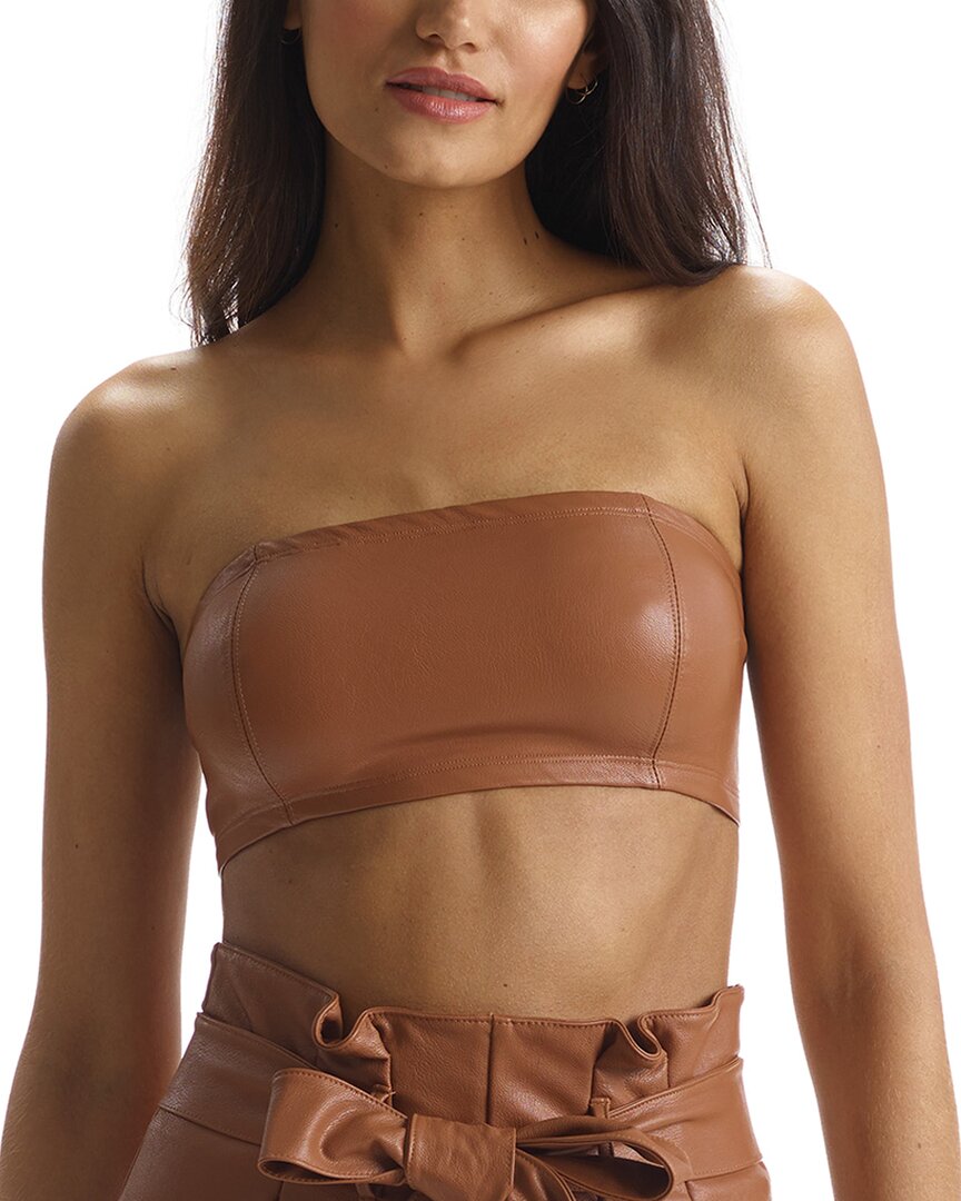 Commando Faux Leather Bandeau Bralette