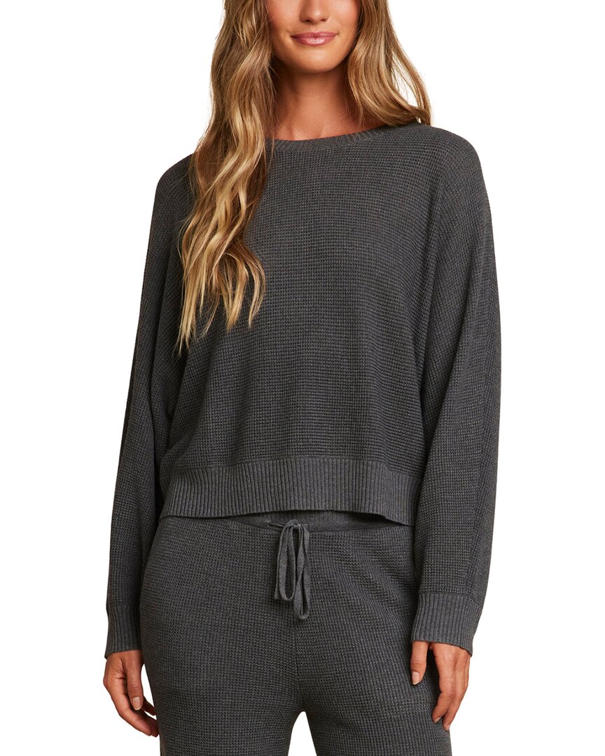 Barefoot Dreams Luxeblend Waffle Knit Pullover In Multi